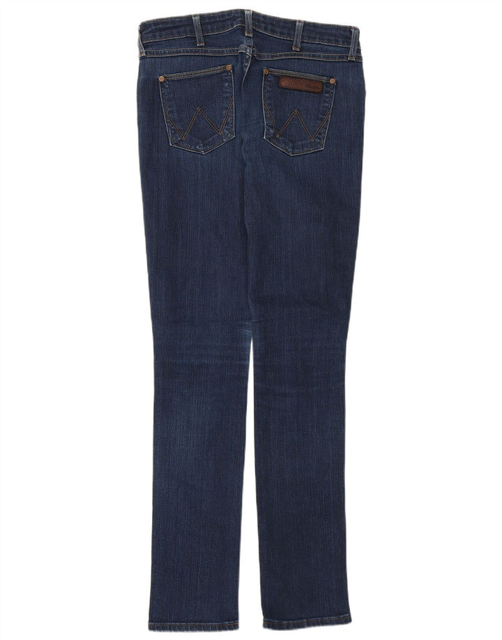 WRANGLER Dame Slim Jeans W27 L31 Blå Bomuld