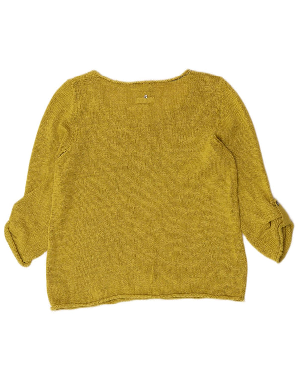 White Stuff Womens 3/4-ærmet bådhalstrøje DK 14 Medium Grøn