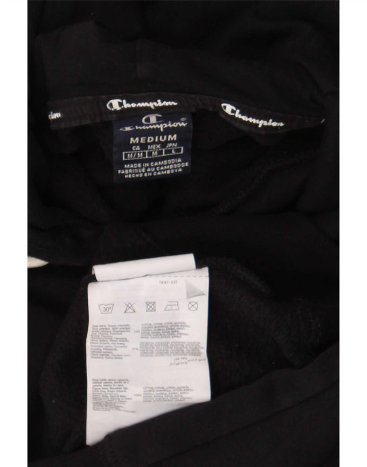 Champion Herre grafisk hættetrøje Jumper Medium Sort bomuld