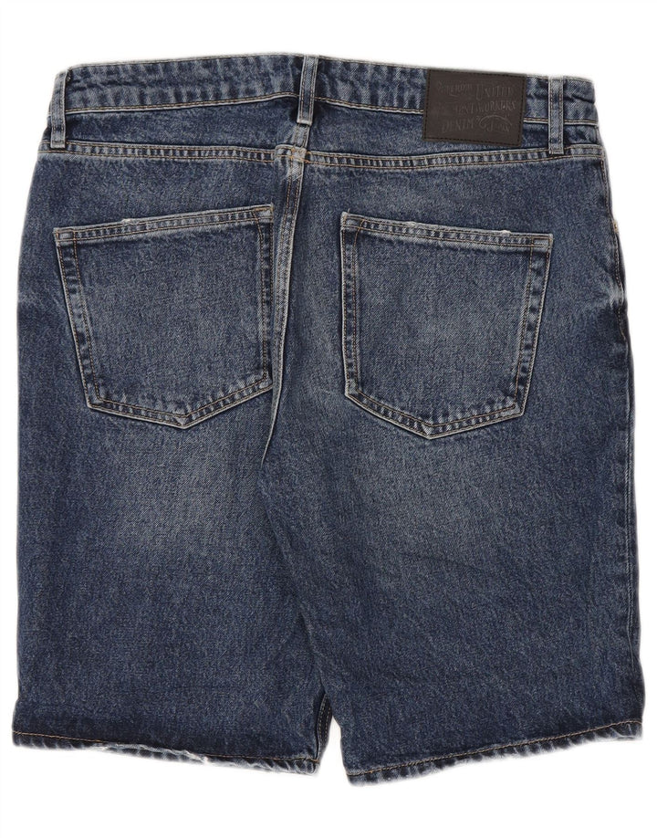 Superdry denimshorts til mænd W32 mellemblå bomuld