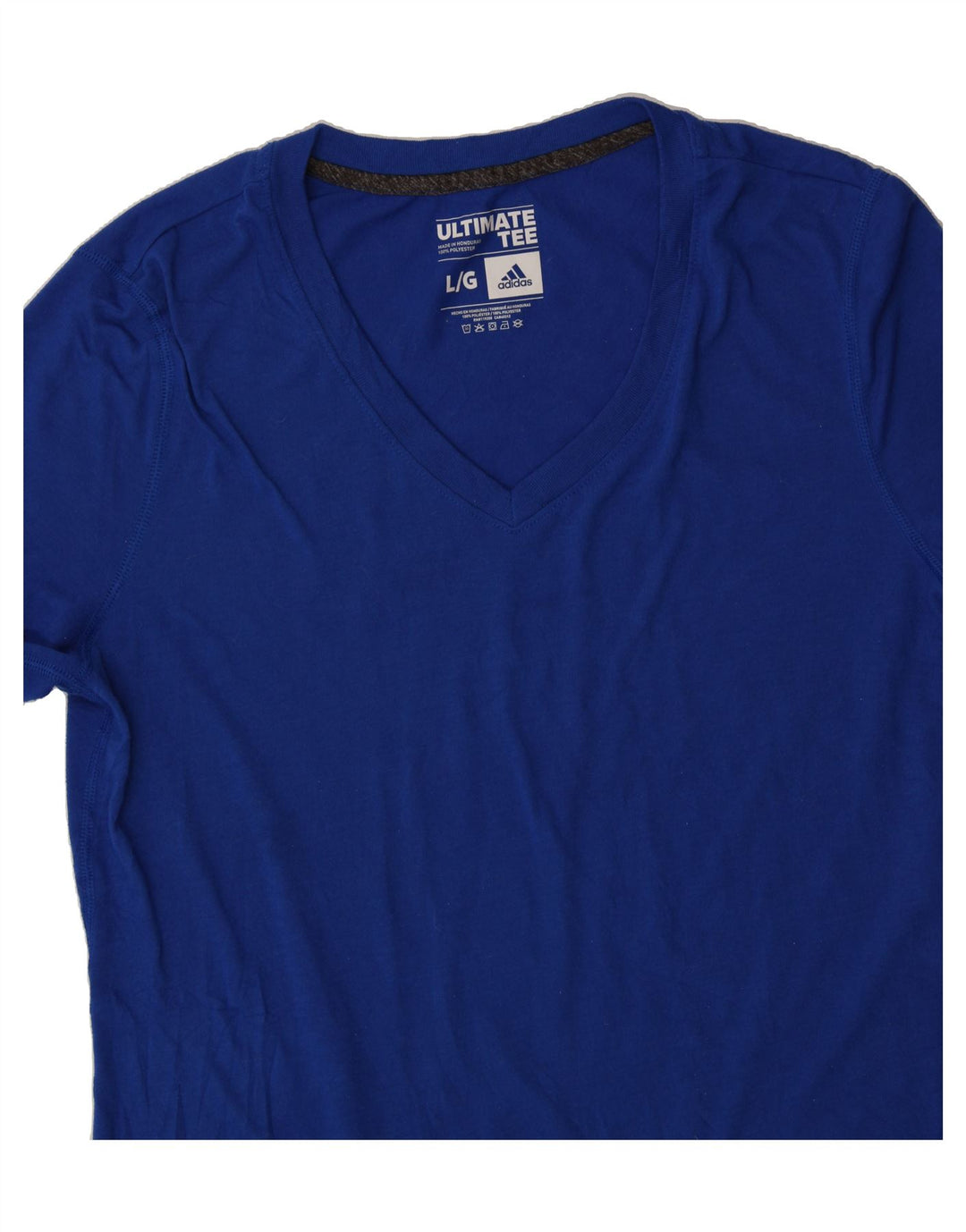 ADIDAS Womens Climalite T-Shirt Top UK 14 Large Blue Polyester Vintage Adidas and Second-Hand Adidas from Messina Hembry 