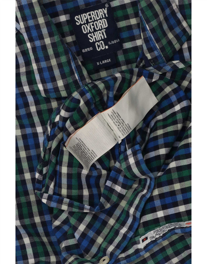 Superdry Herreskjorte XL Flerfarvet Gingham Cotton