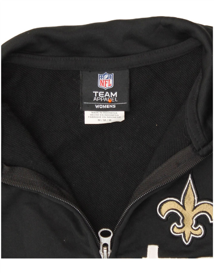 NFL Dame New Orleans Saints Træningsdragt Topjakke UK 14 Medium Sort