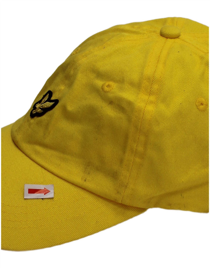 LYLE & SCOTT Grafisk baseballkasket til mænd One Size Gul bomuld Classic