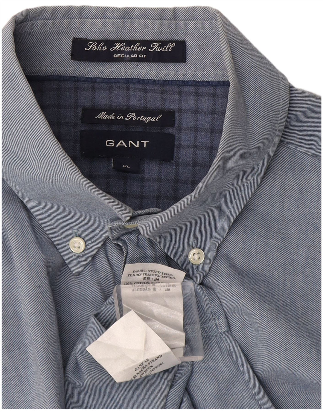 Gant Herre Soho Regular Fit skjorte XL blå bomuld