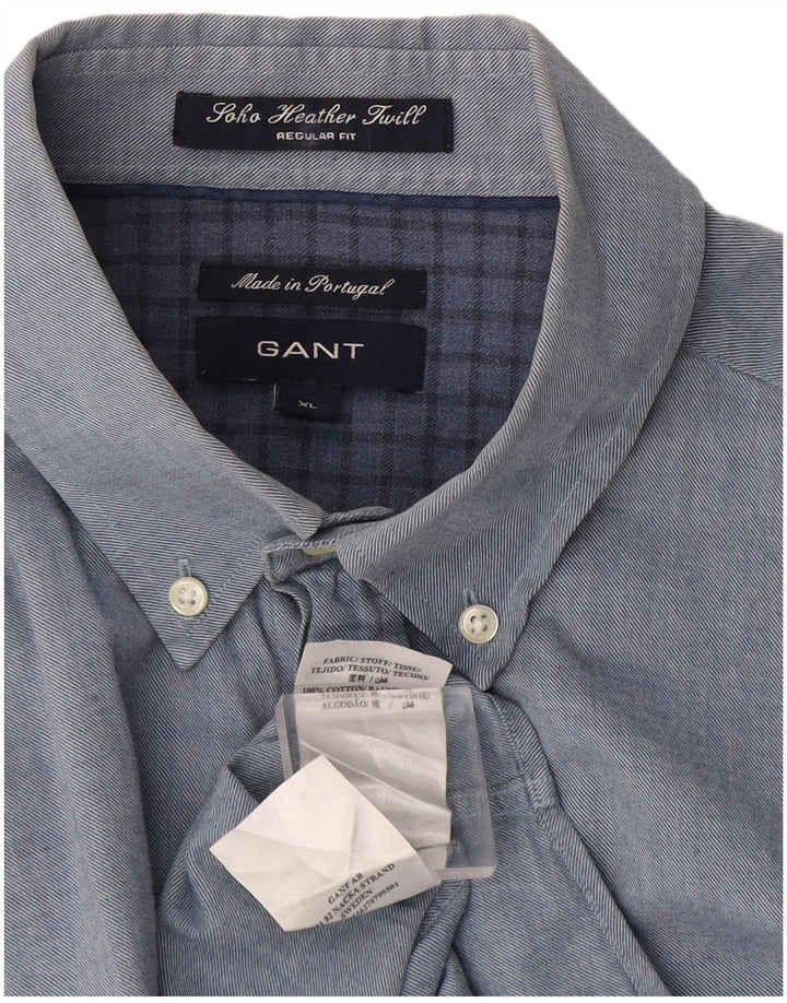 Gant Herre Soho Regular Fit skjorte XL blå bomuld
