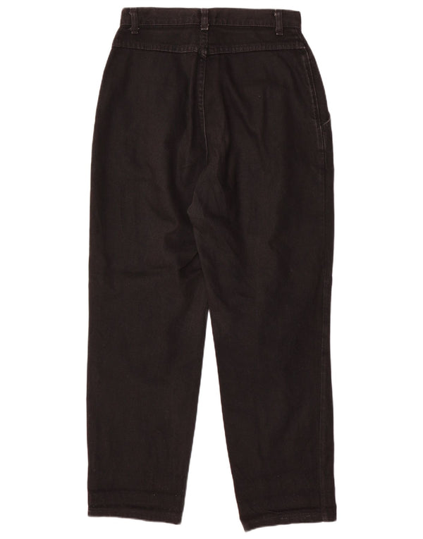 Lee kvinders højtaljede kegleformede jeans US 10 Large W28 L28 Sort