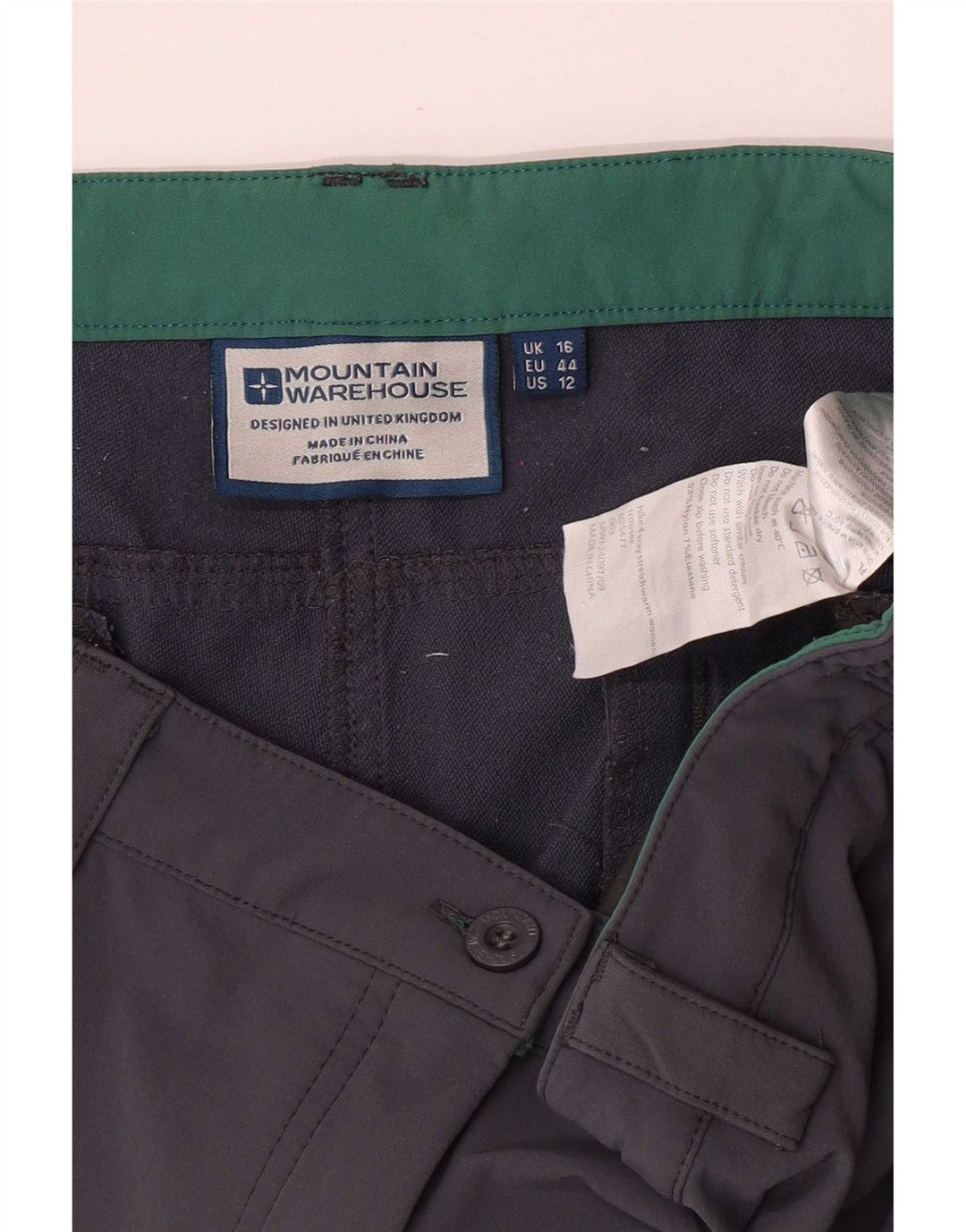 Mountain Warehouse Dame Vandre Cargo Bukser UK 16 Large Grå Nylon