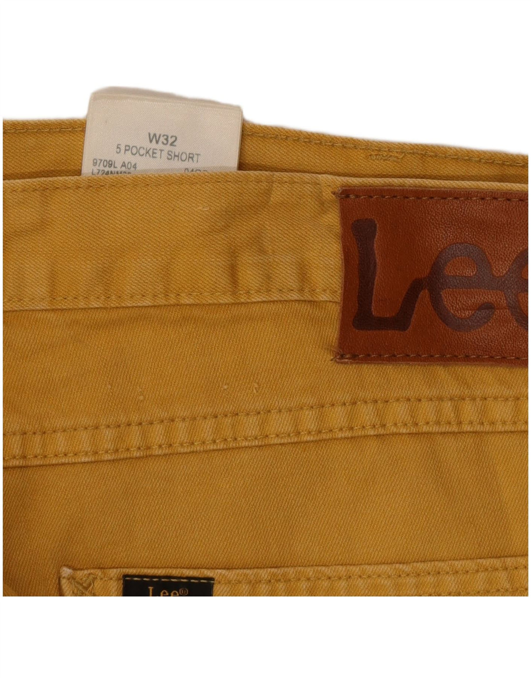 Lee Herre Denim Shorts W32 Medium Gul Bomuld