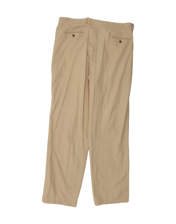 EDDIE BAUER Mens Pegged Chino Trousers W40 L32 Beige Cotton Vintage Eddie Bauer and Second-Hand Eddie Bauer from Messina Hembry 