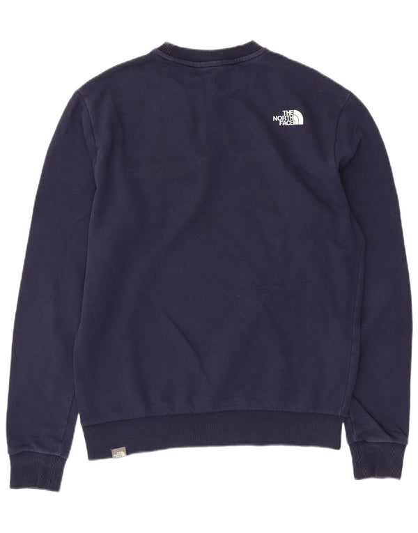 THE NORTH FACE Herre Sweatshirt Jumper Medium Navyblå Colourblock Bomuld