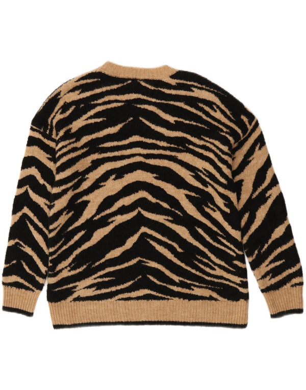 Marks & Spencer Dame Boat Neck Jumper Sweater UK 10 Small Black