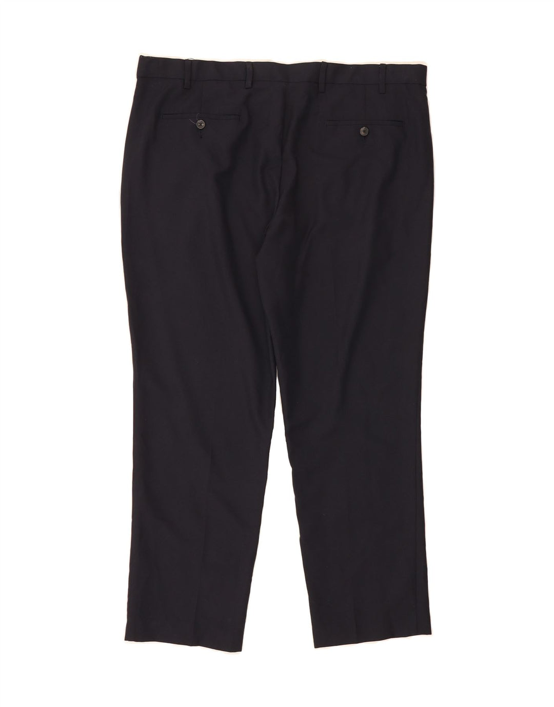 MARKS & SPENCER Mens Regular Fit Slim Chino Trousers W40 L29 Navy Blue Vintage Marks & Spencer and Second-Hand Marks & Spencer from Messina Hembry 