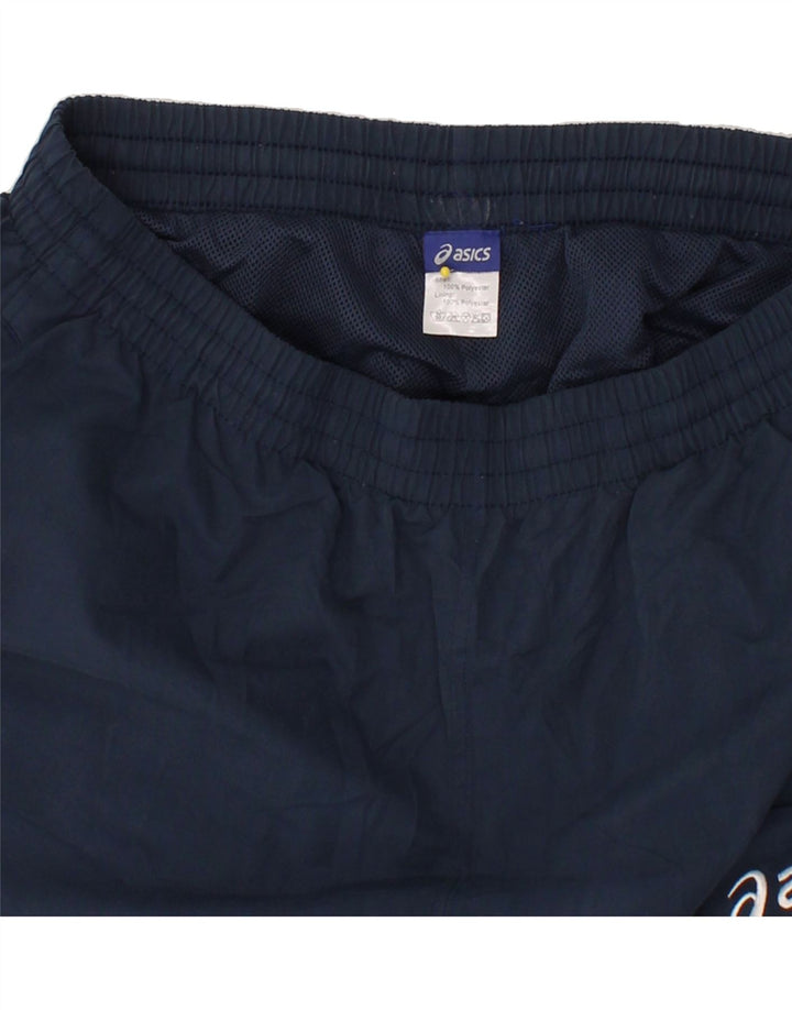 ASICS Mens Tracksuit Trousers 2XL Navy Blue Polyester Vintage Asics and Second-Hand Asics from Messina Hembry 