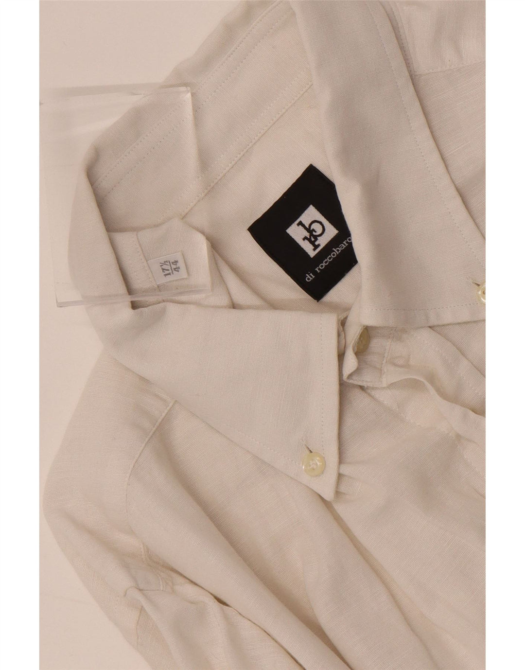 ROCCOBAROCCO Herreskjorte Str 44 17 1/2 XL Hvid
