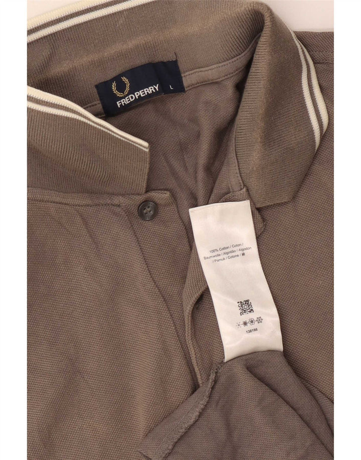 Fred Perry Herre poloshirt Stor grå bomuld