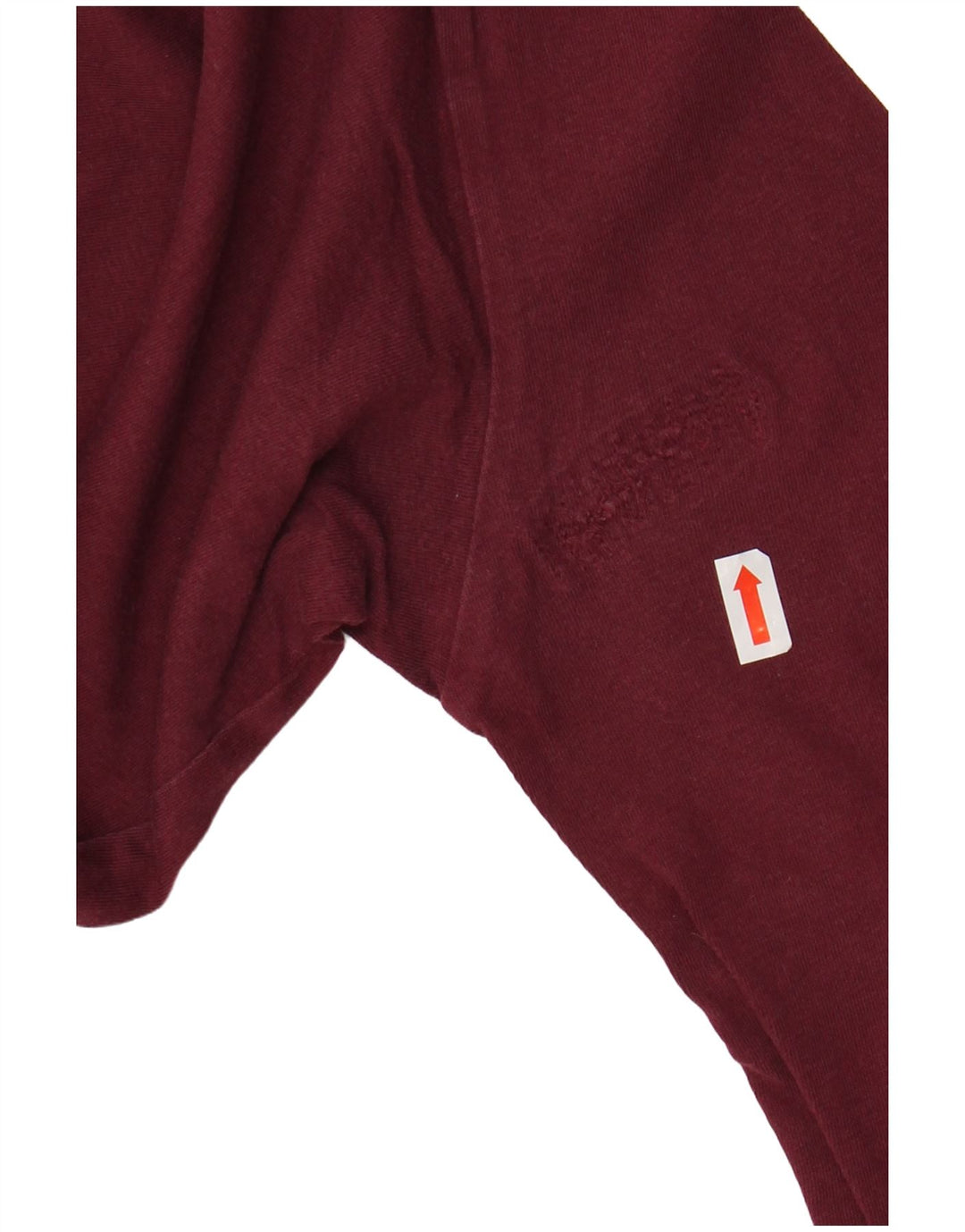 VANS Mens Classic Fit Graphic Top Long Sleeve Small Burgundy Cotton