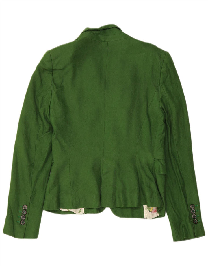 Zara Dame 1-knaps blazerjakke UK 12 Medium Green