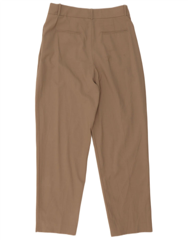 Zara koniske jakkesætbukser til kvinder Medium W28 L30 Beige Polyester