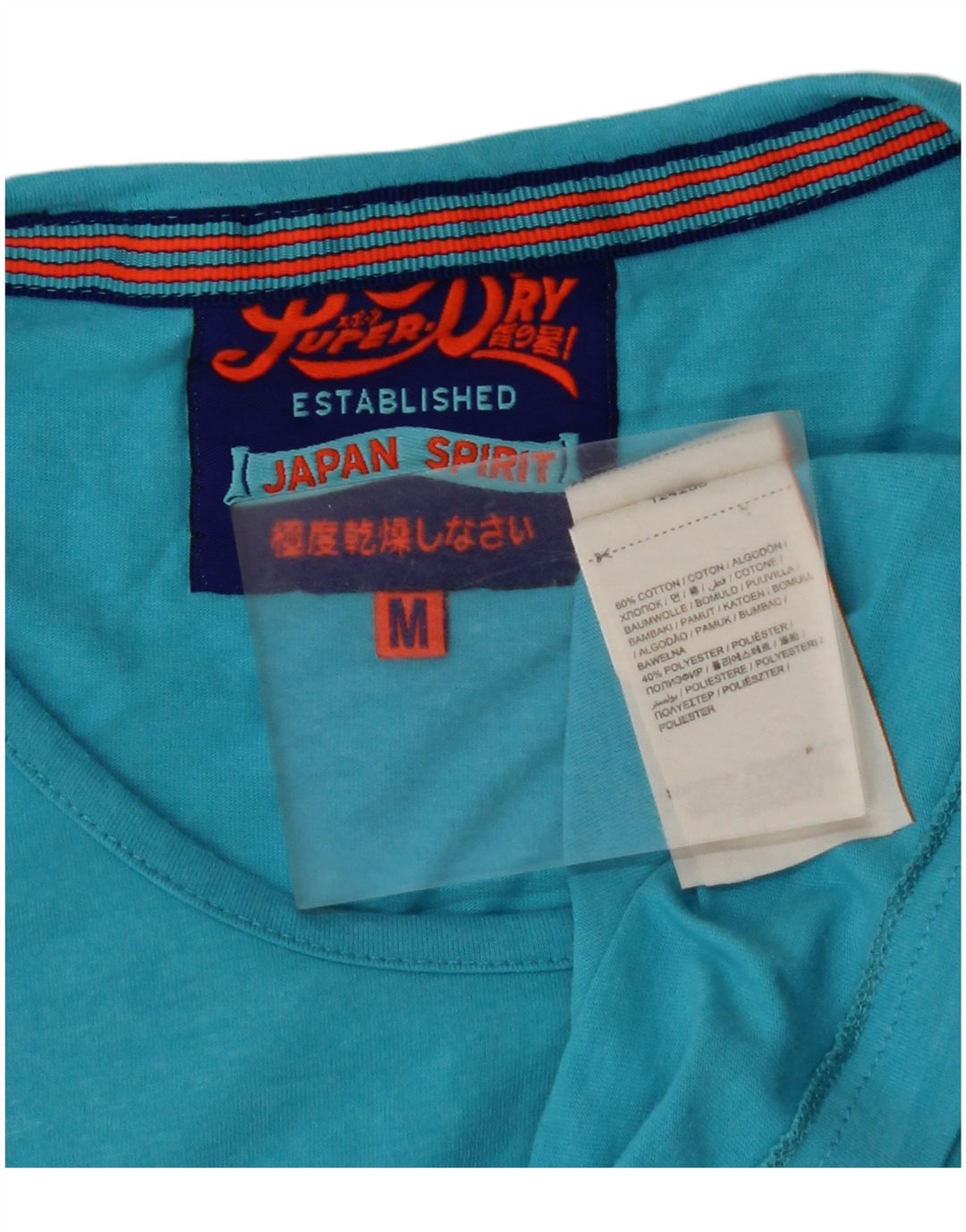 SUPERDRY Kvinder Grafisk Vest Top UK 12 Medium Blue Bomuld