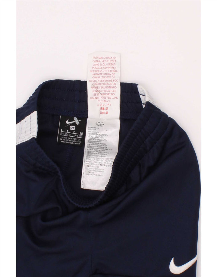 Nike Træningsdragtsbukser til drenge 4-5 år Small Navy Blue Colourblock
