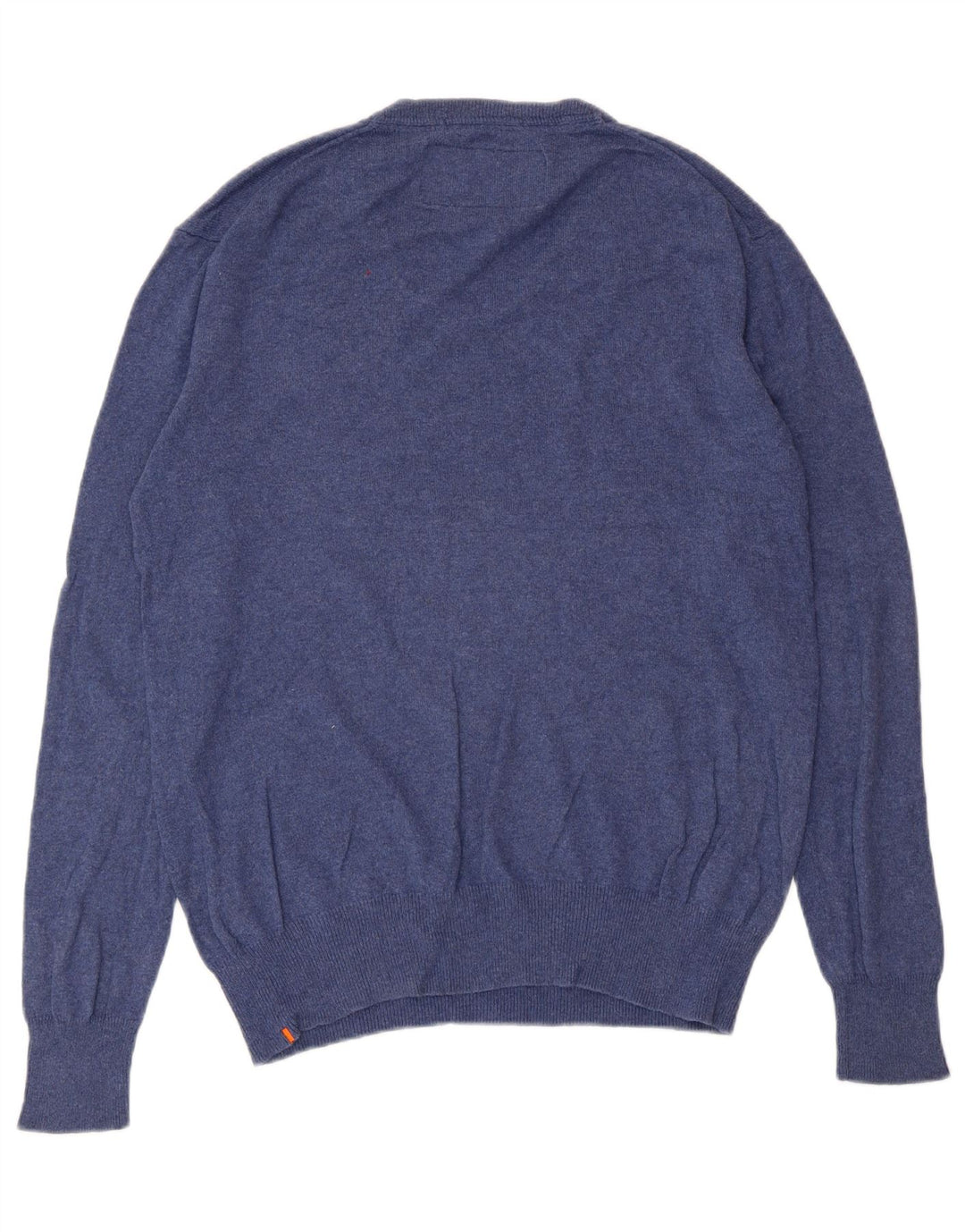 Superdry Herre V-hals sweater Stor blå bomuld