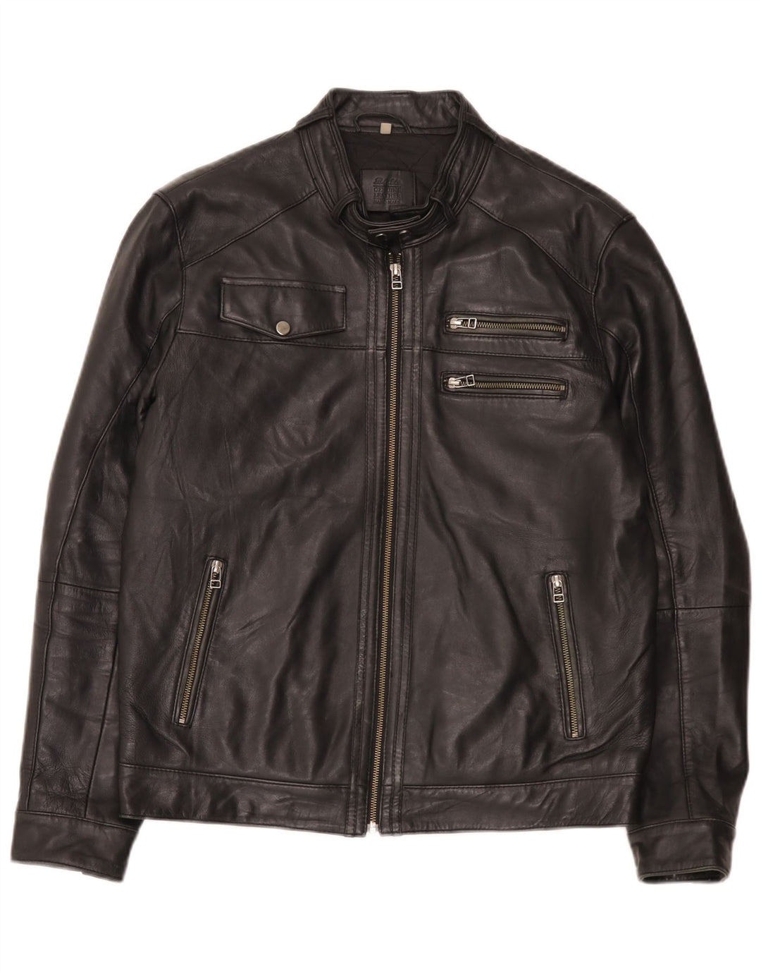 Bata Herre Læderjakke UK 42 XL Sort