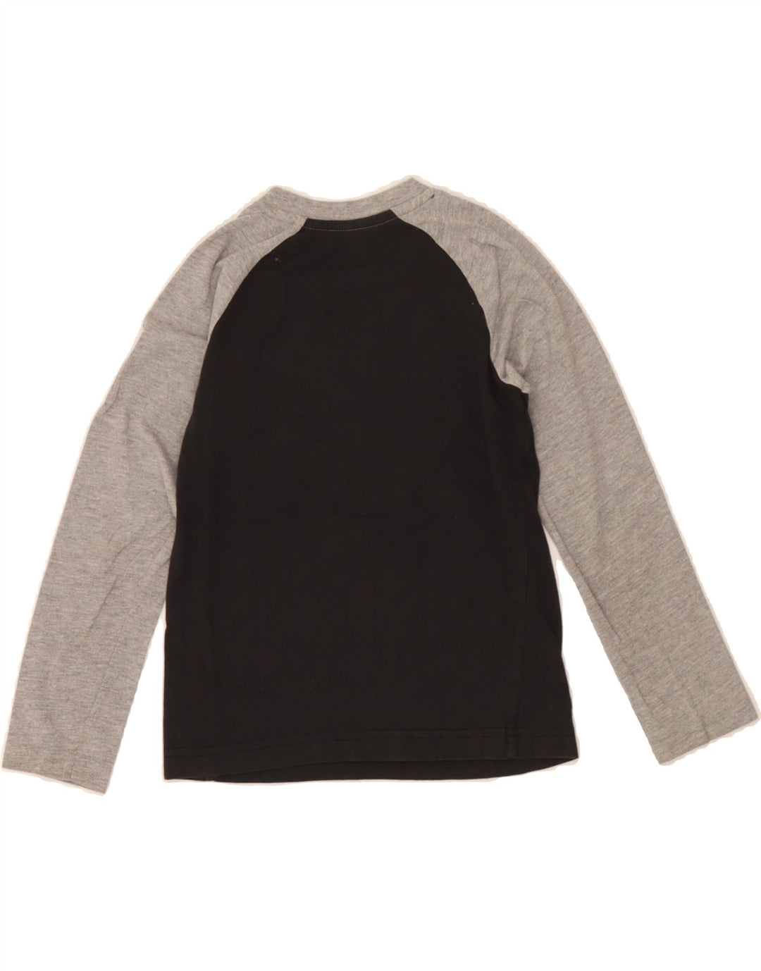 NIKE Boys Graphic Top Long Sleeve 6-7 Years Black Colourblock Cotton Vintage Nike and Second-Hand Nike from Messina Hembry 