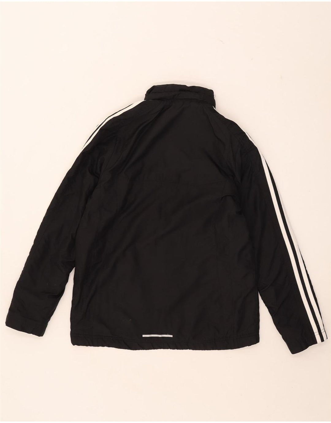 Adidas drenge hættejakke vindjakke 13-14 år sort polyester