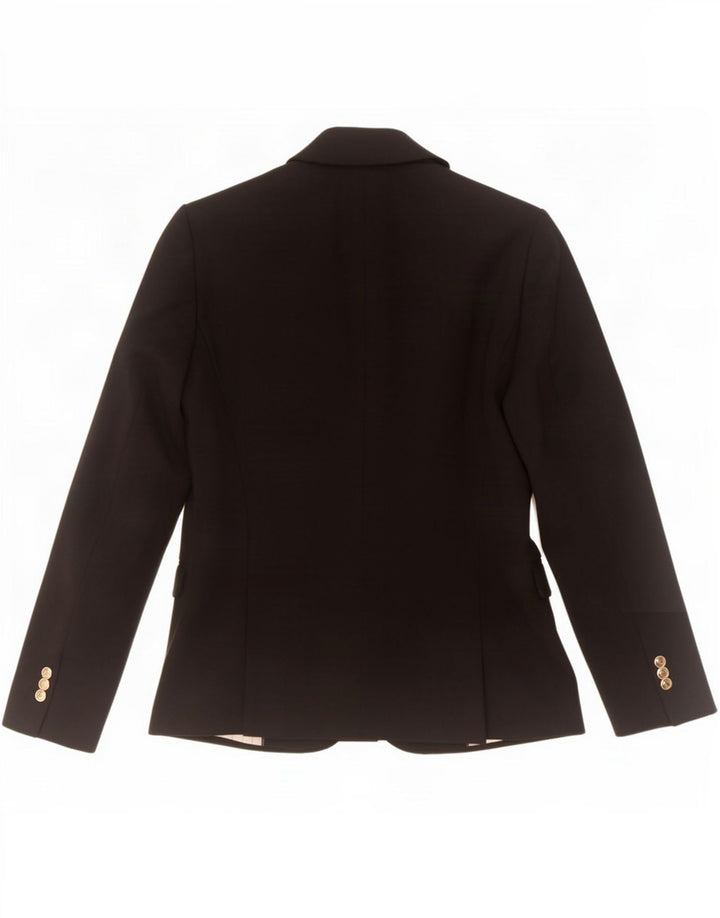 Zara Dame 1 Knap Blazer Jacket UK 10 Lille Sort