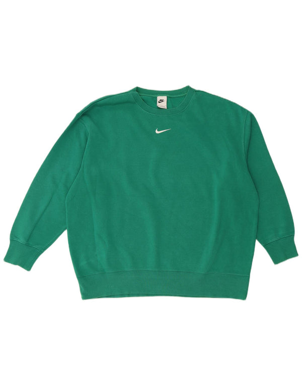 Nike Herre Loose Fit Sweatshirt Jumper Large Grøn