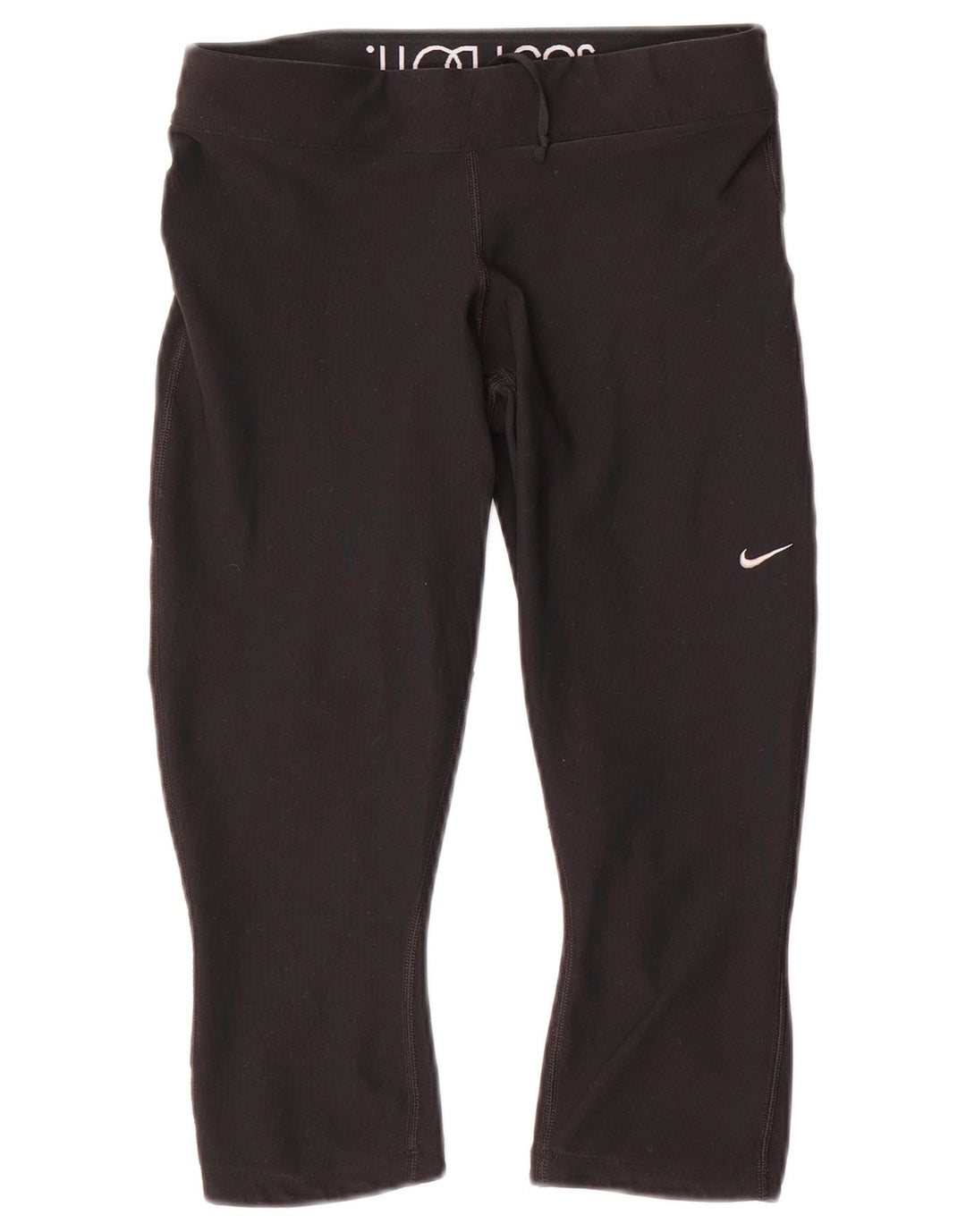 Nike Dame Dri Fit Capri Leggings UK 14 Medium Sort