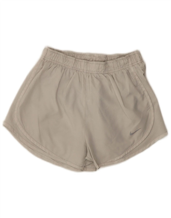 Nike Dame Dri Fit Sport Shorts UK 10 Small Grå