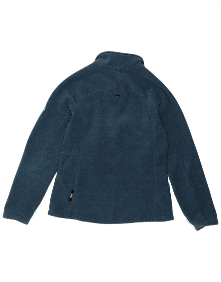 MAMMUT Womens Fleece Jacket UK 14 Medium Blue Polyester