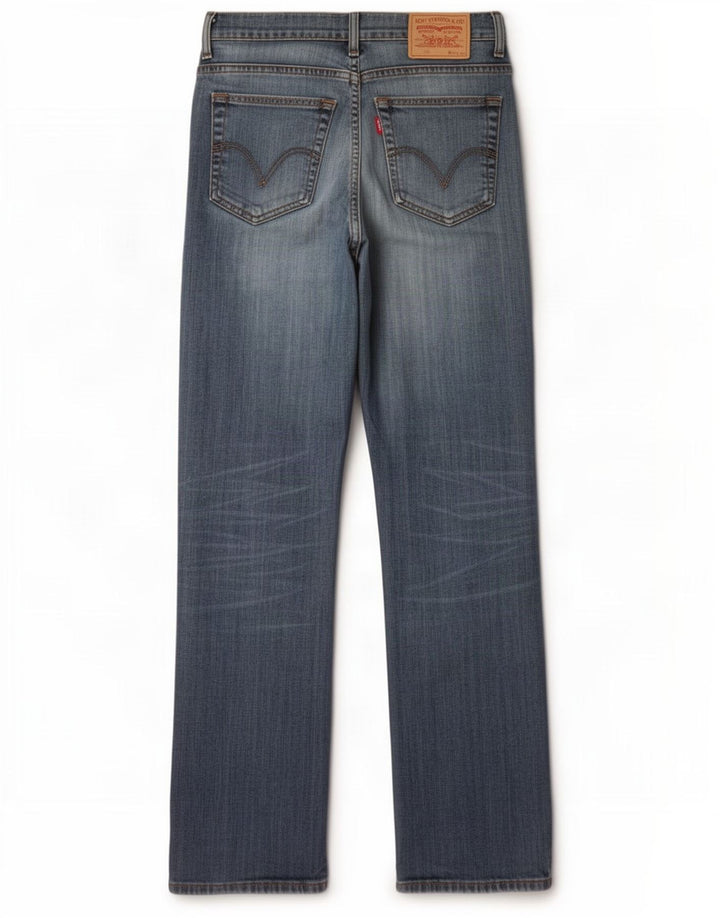 Levi's Herre 752 Straight Jeans W32 L34 Blå Bomuld
