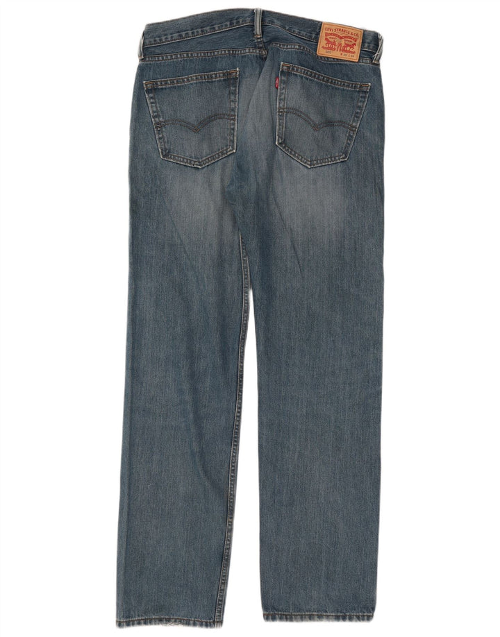 Levi's Herre 505 Straight Jeans W36 L34 Blå Bomuld