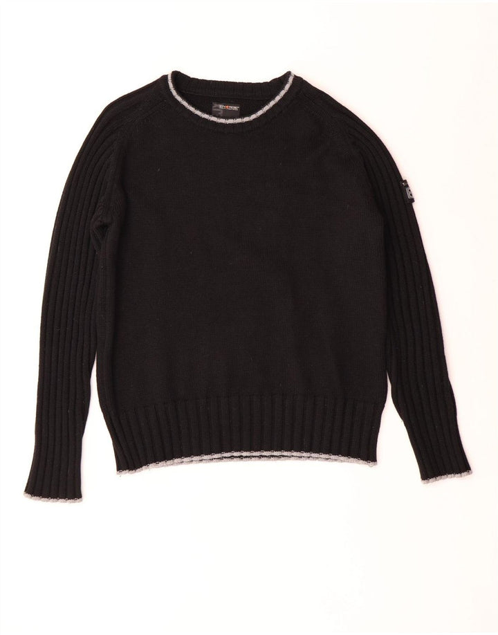 Energie Herre Crew Neck Jumper Sweater Large Sort Uld