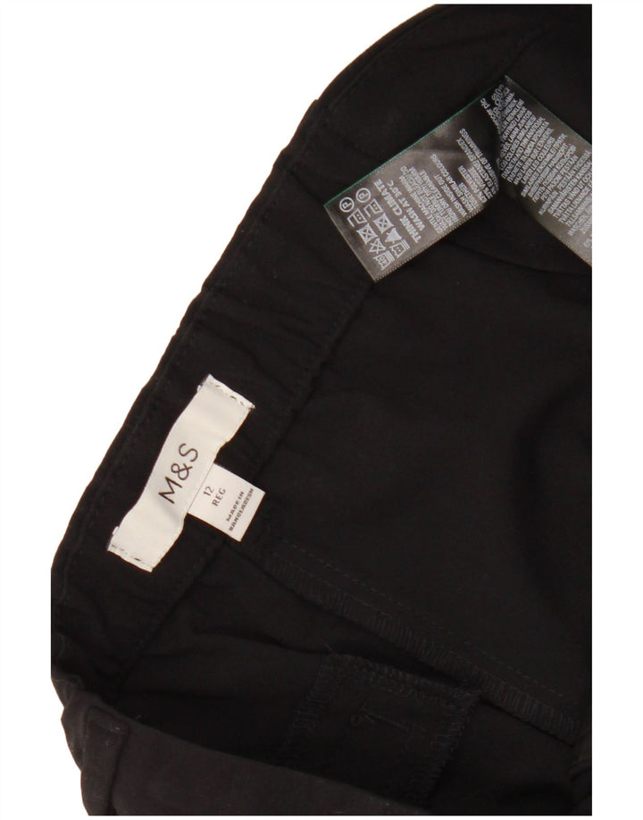 Marks & Spencer Dame Slim Chino Bukser UK 12 Medium W30 L29 Sort