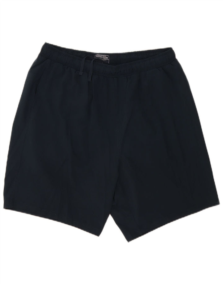 Mountain Warehouse Womens Sports Shorts UK 14 Large Navy Blue Polyester