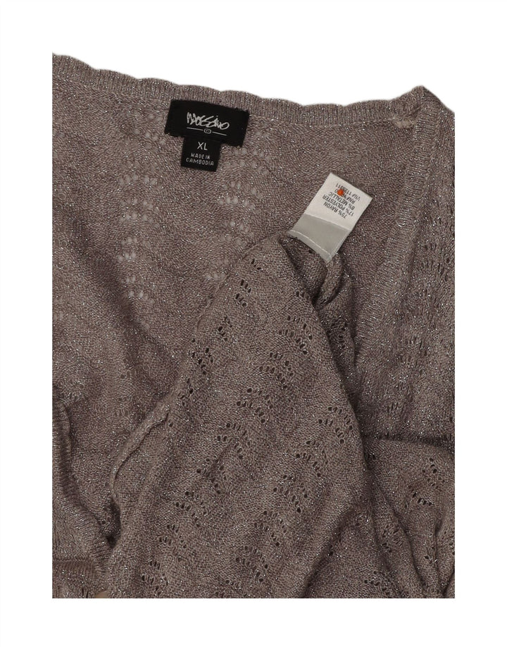 MOSSIMO Womens Cardigan Sweater UK 18 XL Grey Rayon