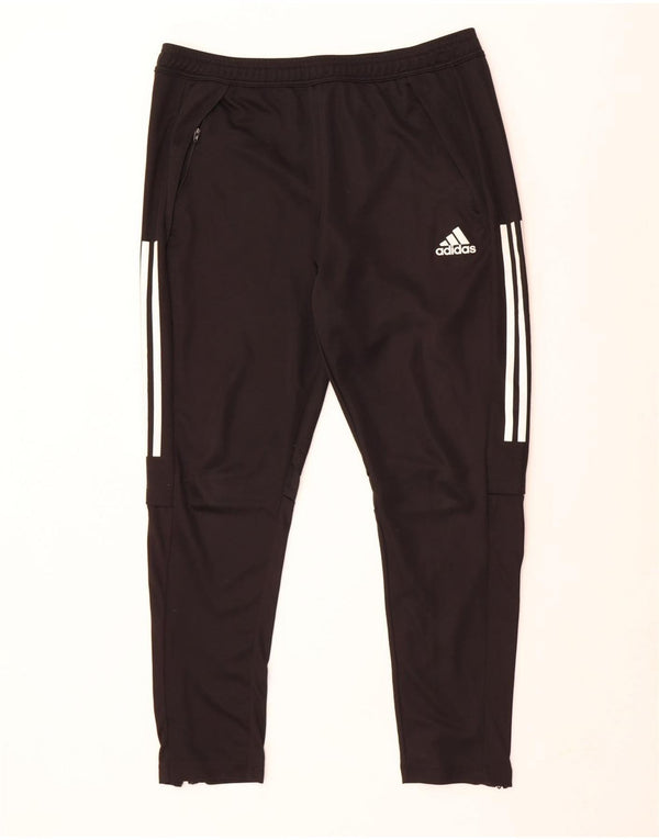 Adidas Mens Aeroready Tracksuit Trousers XL Black Polyester