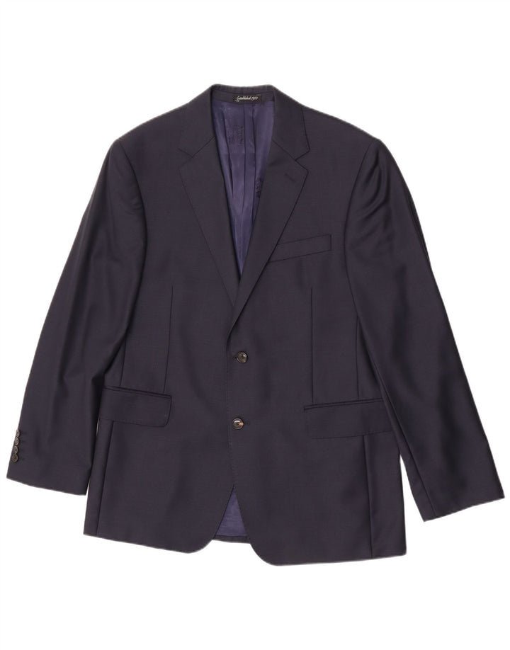 Austin Reed Herre 2 Button Blazer Jacket UK 42 XL Navy Blue Wool