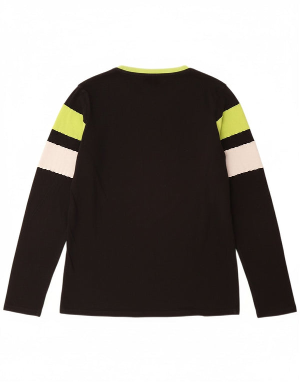 GUESS drenge grafisk top langærmet 15-16 år sort stribet bomuld