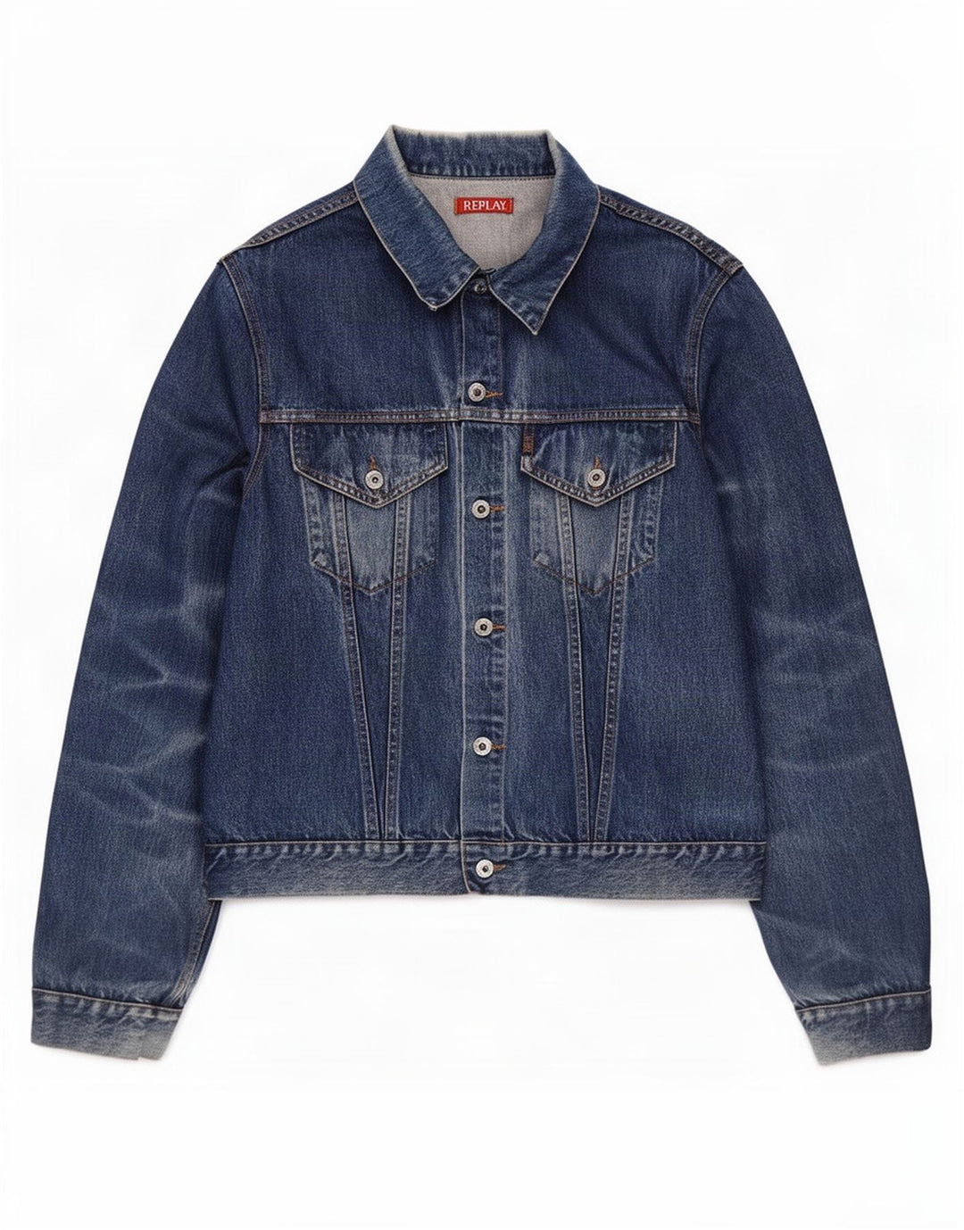 Replay Herre denimjakke UK 44 2XL Blå Bomuld