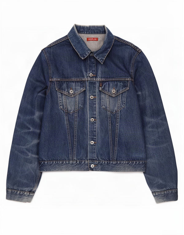 Replay Herre denimjakke UK 44 2XL Blå Bomuld