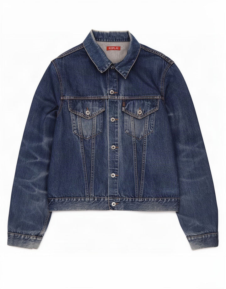 Replay Herre denimjakke UK 44 2XL Blå Bomuld