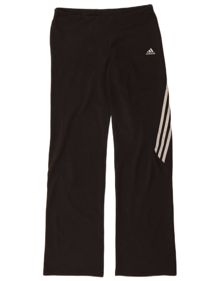 Adidas Dame Climalite Træningsdragt Bukser UK 14 Medium Sort Polyester