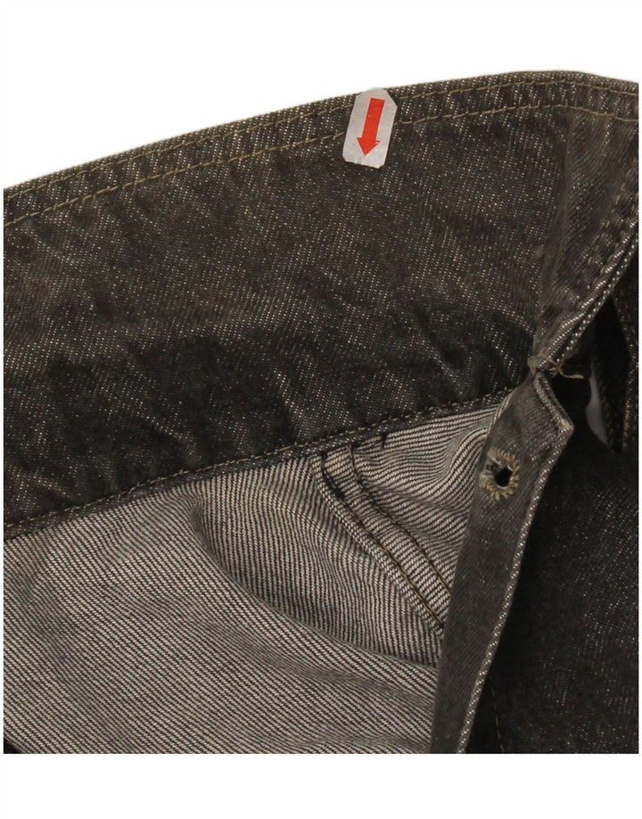 Benetton Herre Oversized denimjakke IT 46 Lille Grå Bomuld