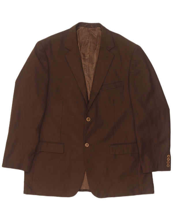 Pierre Cardin Herre 2-knaps blazerjakke IT 58 4XL Brun