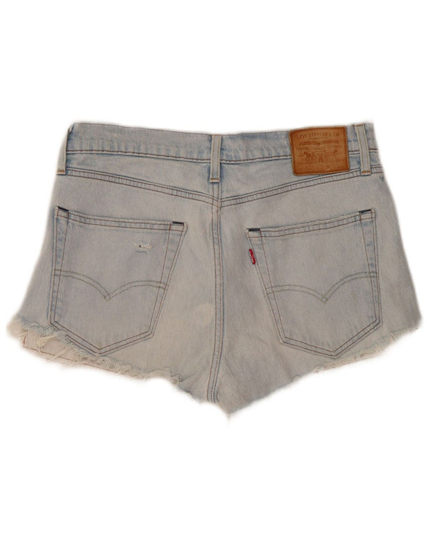 Levi's Womens 512 Denim Distressed Hot Pants W32 Large Blue Cotton